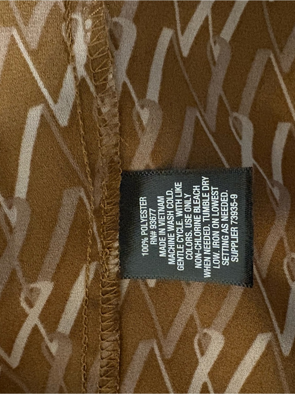 Worthington Brown Printed Cold-Shoulder Camisole - Picture 5 of 5